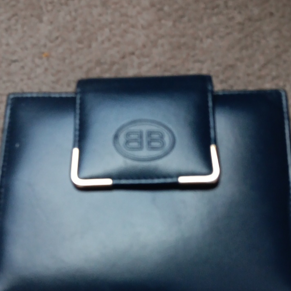 Navy Leather Wallet